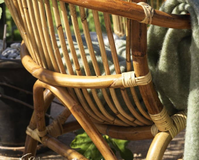 fotel wypoczynkowy Vallda rattan naturalny
