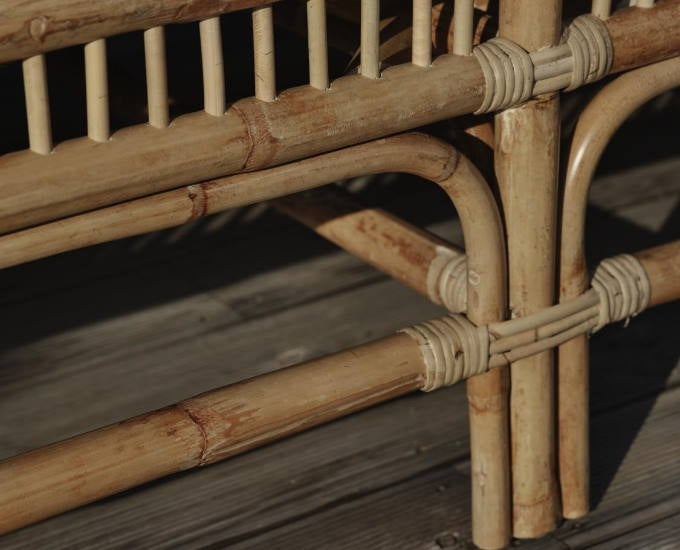 rattanowy szezlong Vallda