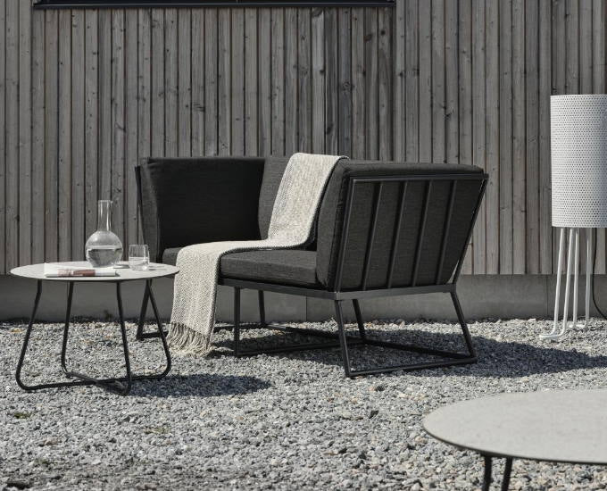 Vence sofa czarna ciemny grafit