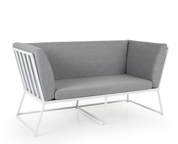 Vence sofa 2 osobowa szare poduchy