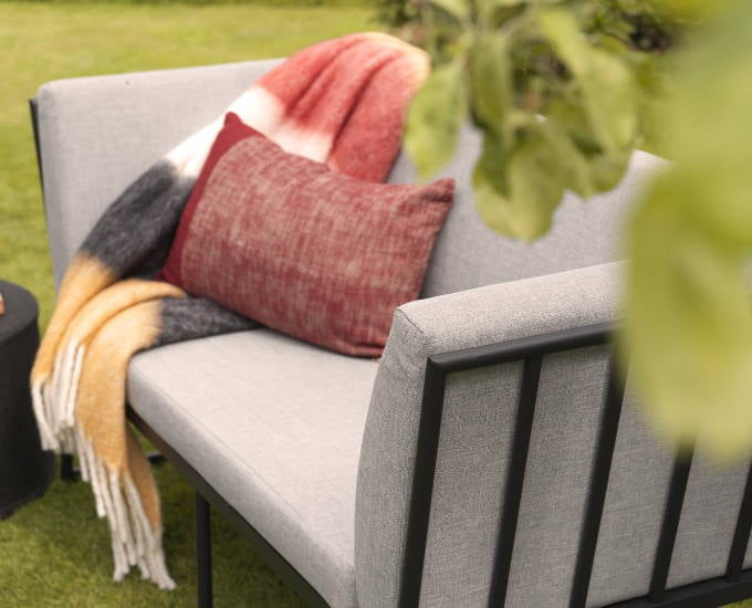 Vence sofa czarno szara