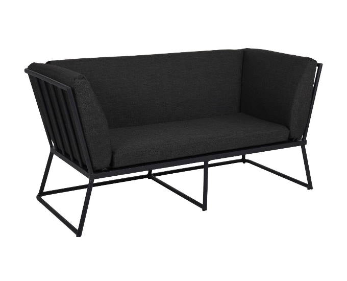 Vence sofa czarna ciemny grafit