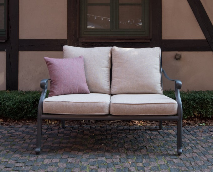 sofa 2 osobowa Vichy grafitowa