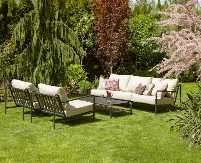 czarny wypoczynek ogrodowy Waterville