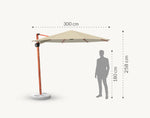 Parasol na nodze bocznej 3 m Woody