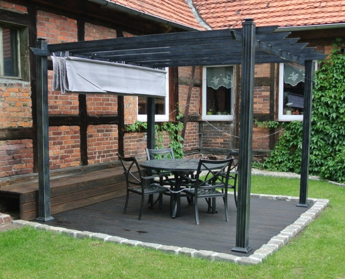 pergola Split z zamkniętym materiałem