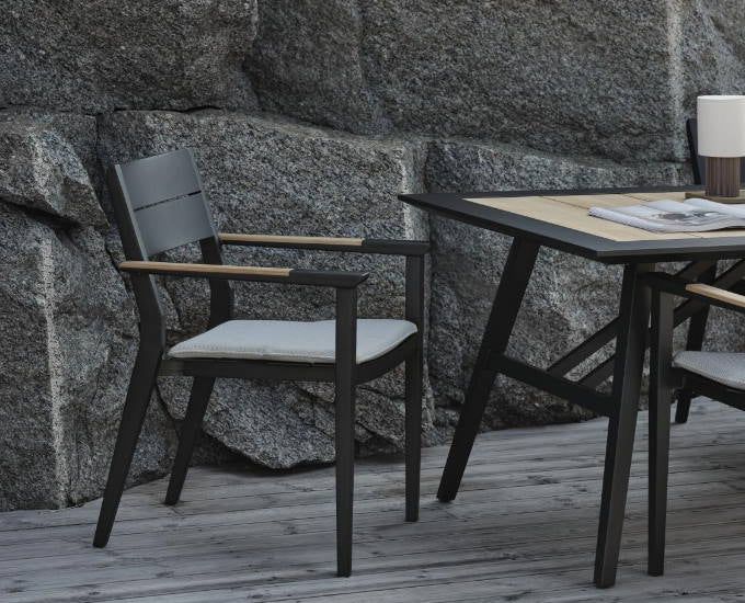 krzesło aluminium teak Brive