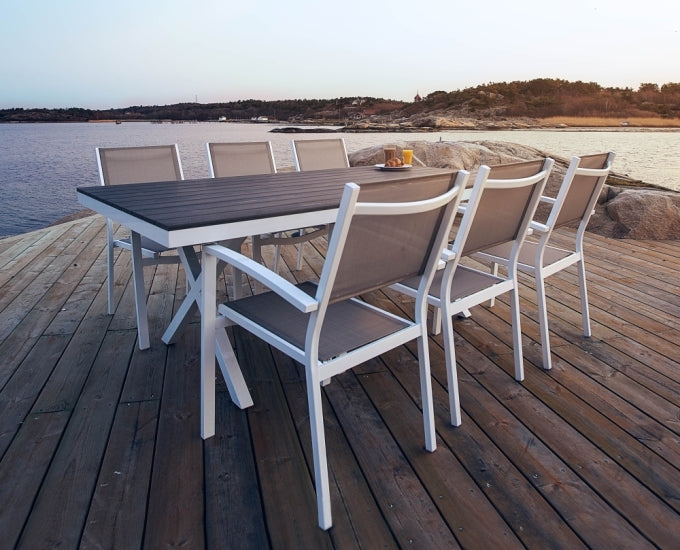 stół aluminiowy Toulouse biały