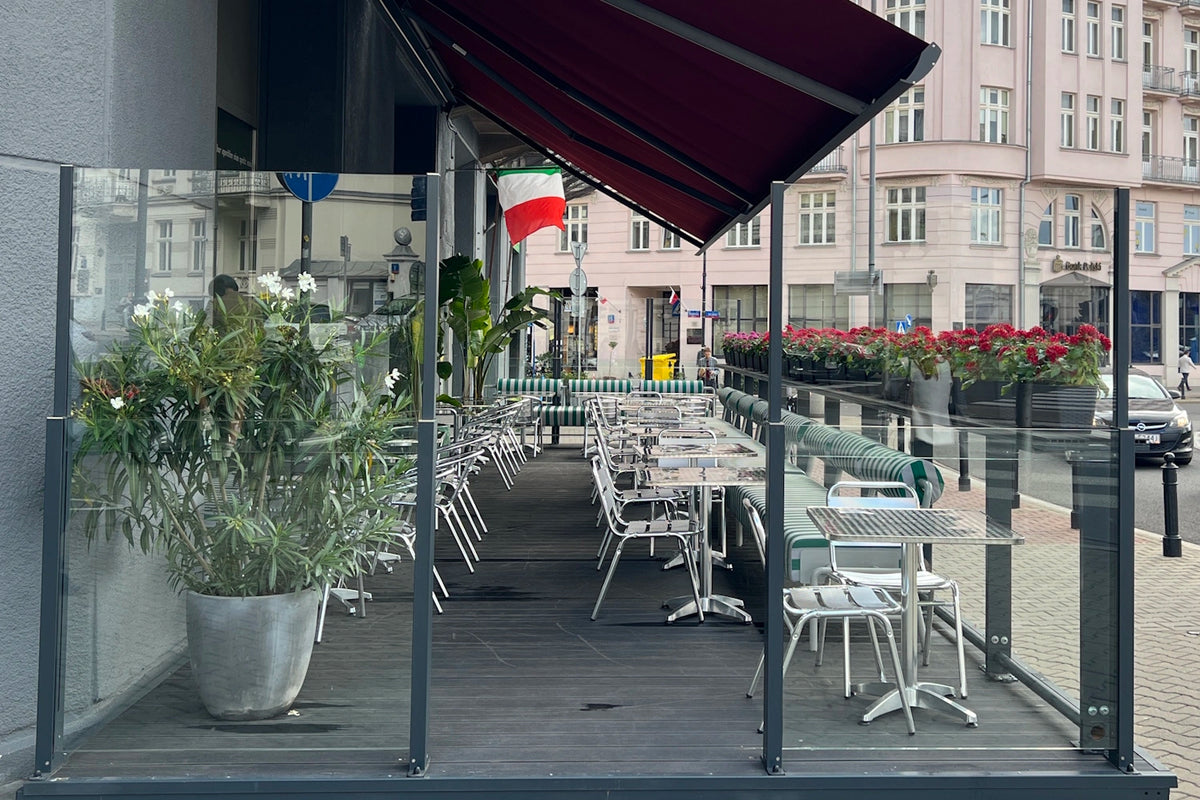 Szklana balustrada podnoszona 120 Glass