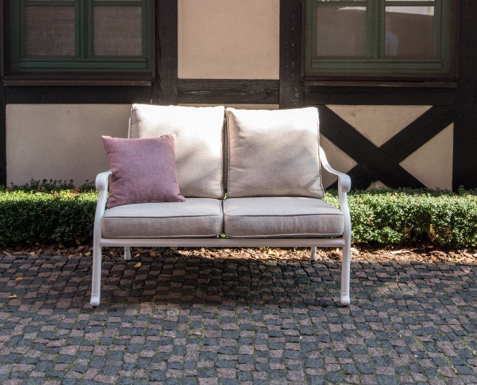 sofa 2 osobowa Vichy białas