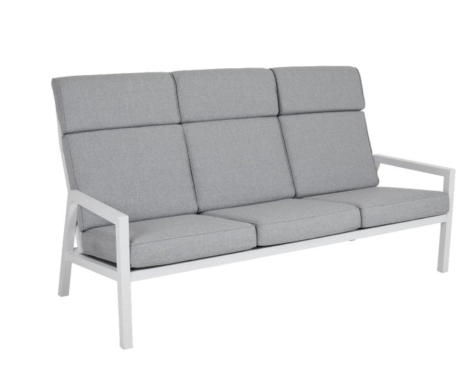 biała sofa 3 osobowa z wysokim oparciem Antibes