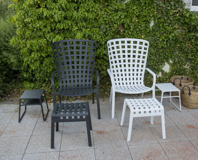 podnóżek biały i grafitowy Folio