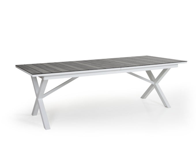 biały stół szary blat HPL