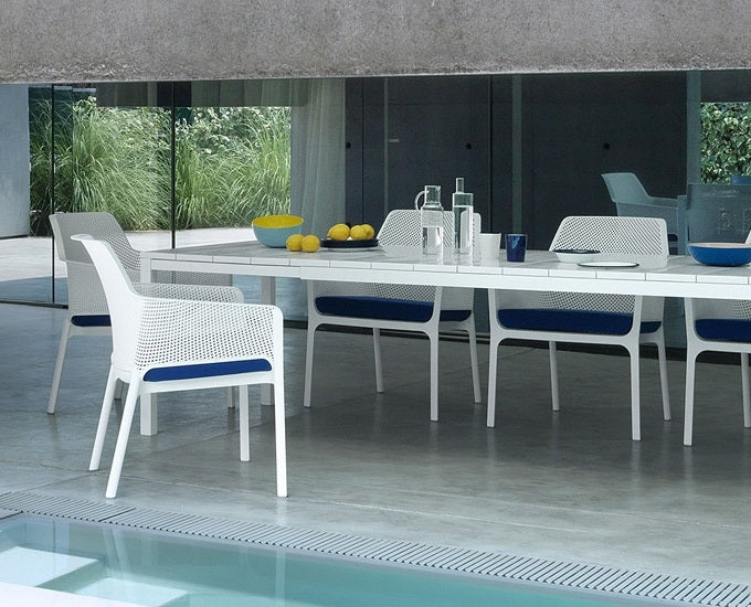 biały Rio 210-280 Nardi fotele Net Relax