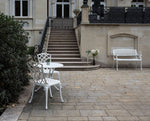 biały zestaw bistro Vichy