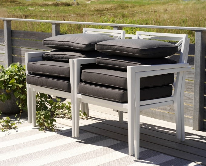 biały zestaw kawowy Sorba