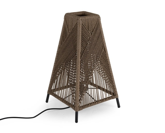 brązowa lampa technorattan Midway