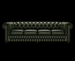 sofa chesterfield 4 osobowa antyczny zielony