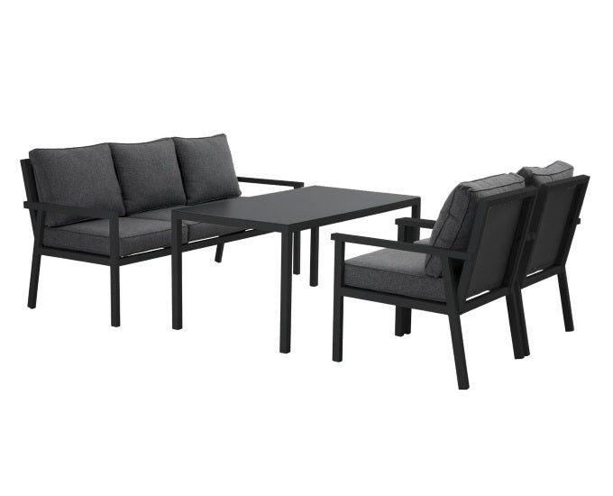 czarny wysoki zestaw wypoczynkowy Rana