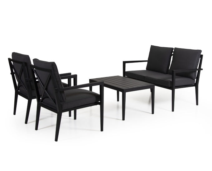 czarny zestaw kawowy Sorba