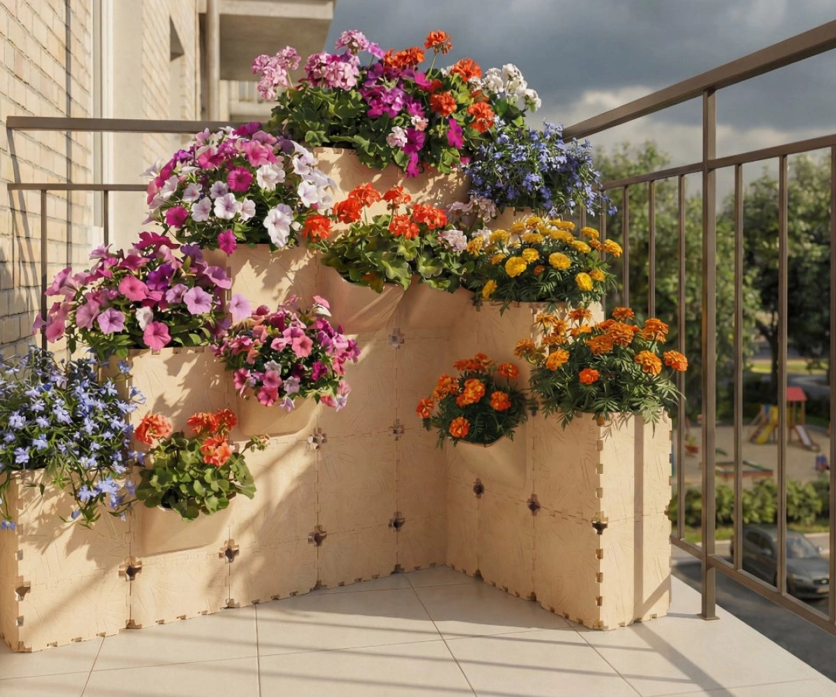 Narożna donica piramida Planter