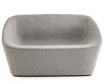 Dwuosobowa tapicerowana sofa Log 368 