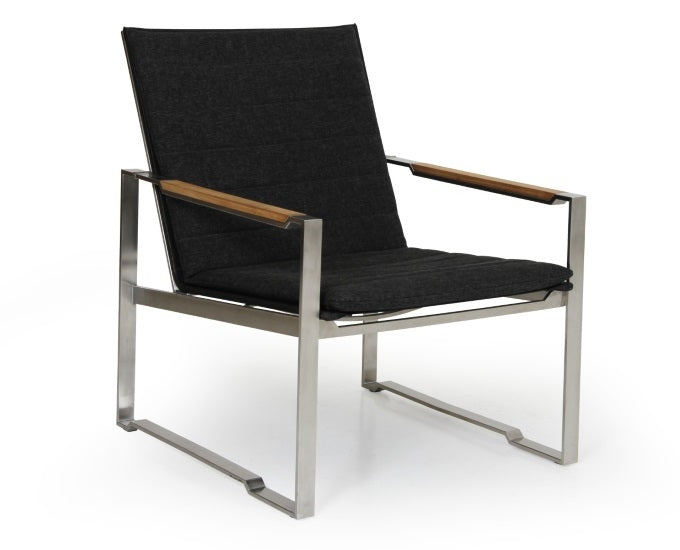 Fotel ze stali nierdzewnej Gotland