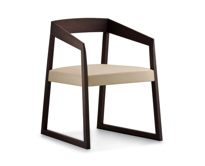 Fotel drewniany Sign 455 w kolorze wenge