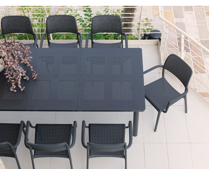 ogrodowy stół rozkładany grafitowy