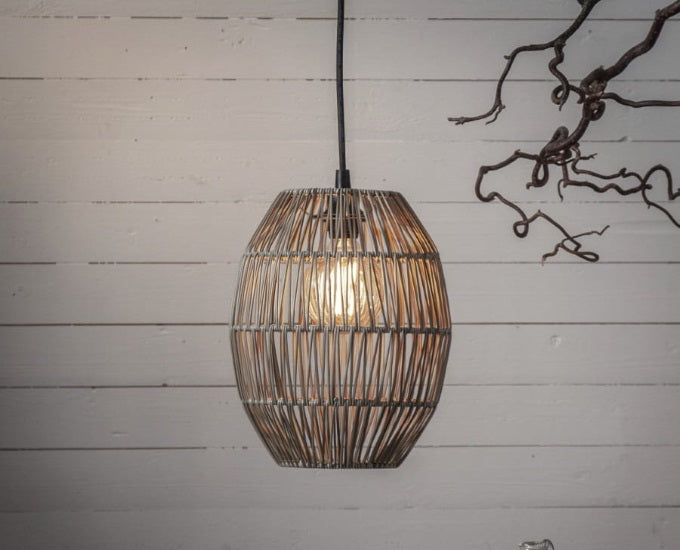 technorattanowy klosz lampy Linde H40