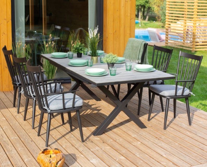 stół rozkładany 160-220 aluminium HPL