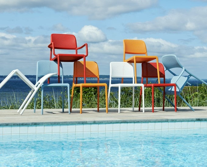 krzesła z włókna szklanego Bora