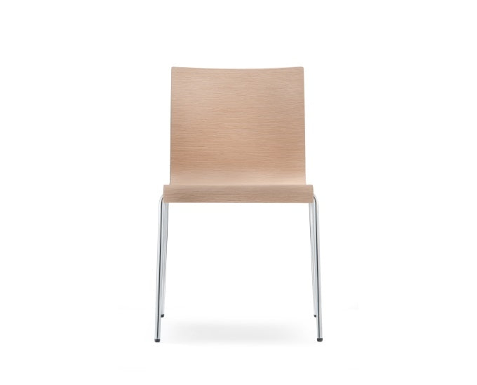 Drewniane krzesło Kuadra XL 2413 w kolorze dąb bielony