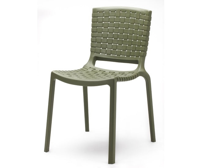 Plecione krzesło Tatami 305 w kolorze zielonym