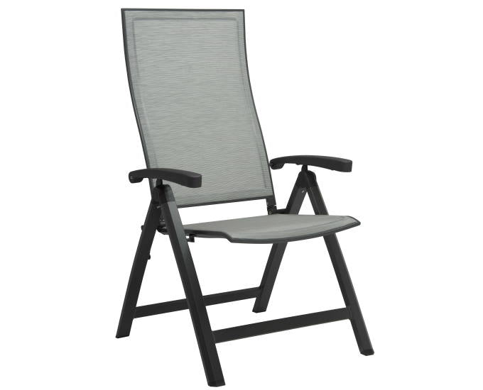 fotel rozkładany Kari siatka silver