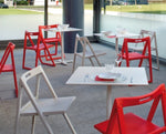 Uniwersalne krzesła składane Enjoy 460 w kolorze czerwonym i białym