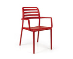Krzesło Costa czerwone