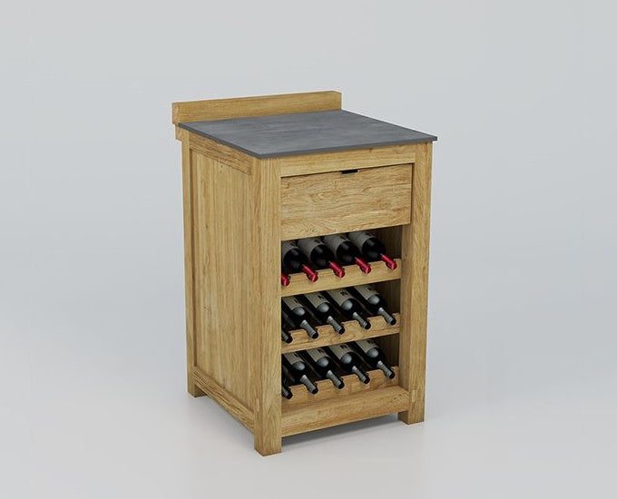 szafka teakowa na wino Saragossa