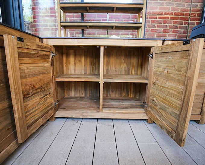 kuchnia tarasowa gres teak
