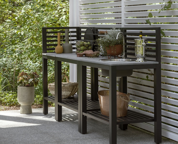 kuchnia tarasowa czarna