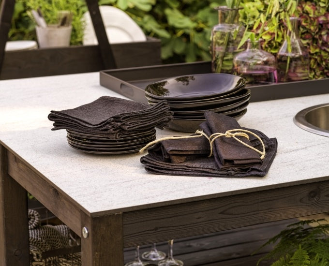 drewniana kuchnia ze zlewem