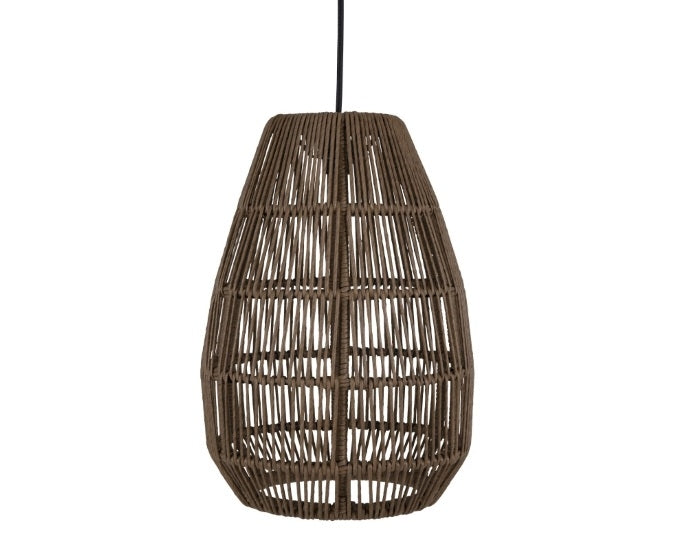 lampa wiszącz technorattan Pami brąz