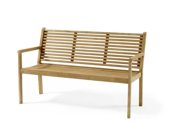 ławka teak dla 2 osób Lugo