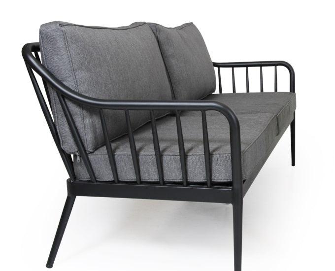 czarne sofy na taras Lens