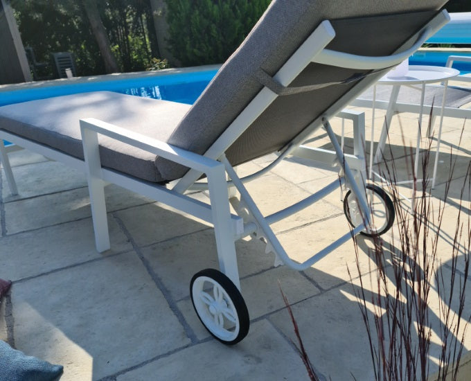 szara poduszka na leżak Toulouse