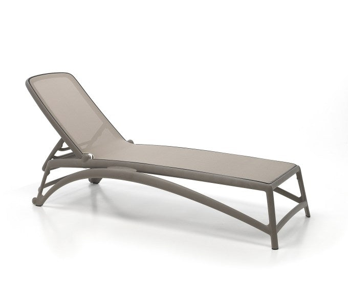 leżak taupe plecionka taupe