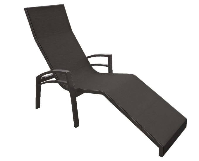 leżak Balance antracyt siatka carbon