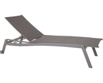 leżak grafitowy Allround siatka silver grey