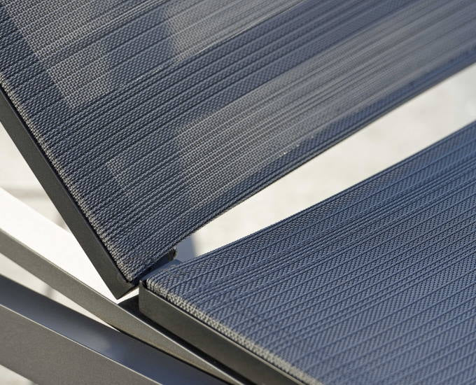 leżak antracyt Allround siatka carbon