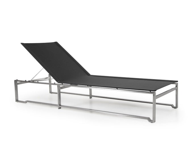 leżak ze stali nierdzewnej Gotland